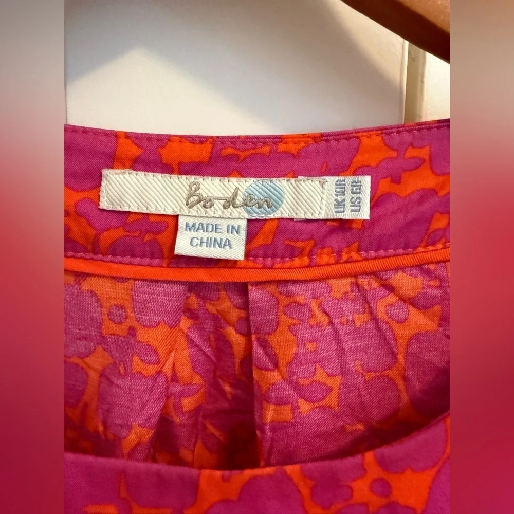 Boden Hampstead Silk Blend Floral print blouse Size 6 - Picture 2 of 8